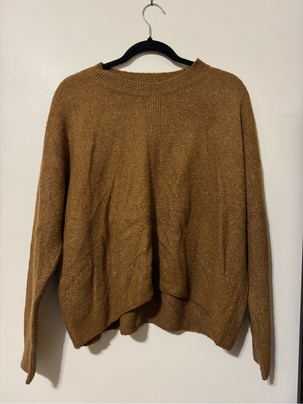 Vince Camuto Camel Brown Crewneck Sweater